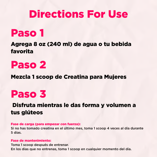 Blinko - Monohidrato de creatina para mujeres