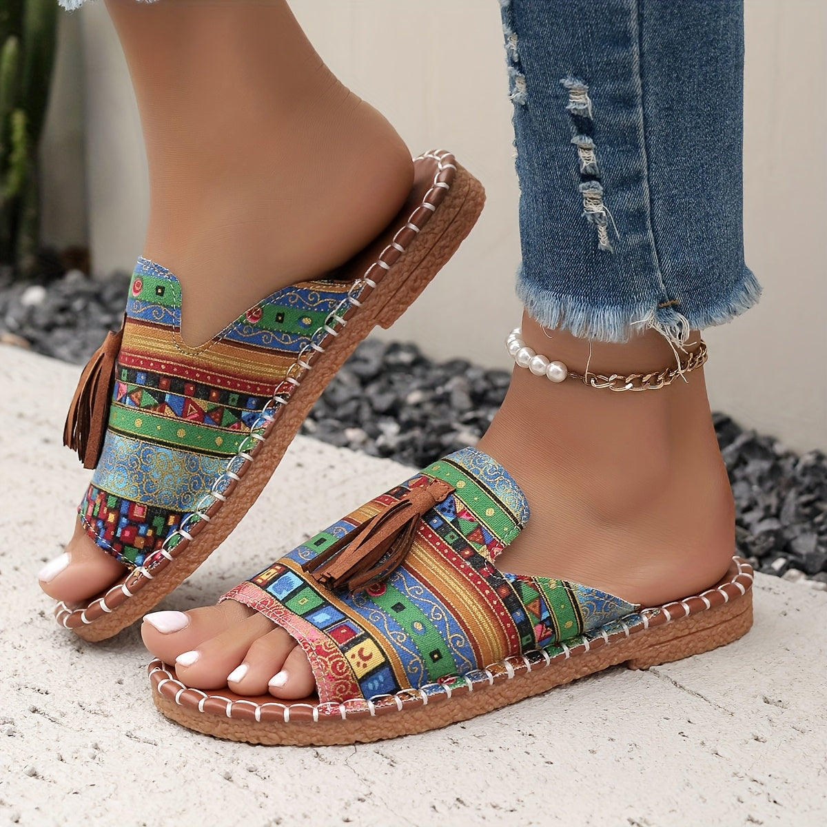 Isabel – Sandalia Étnica Elegante