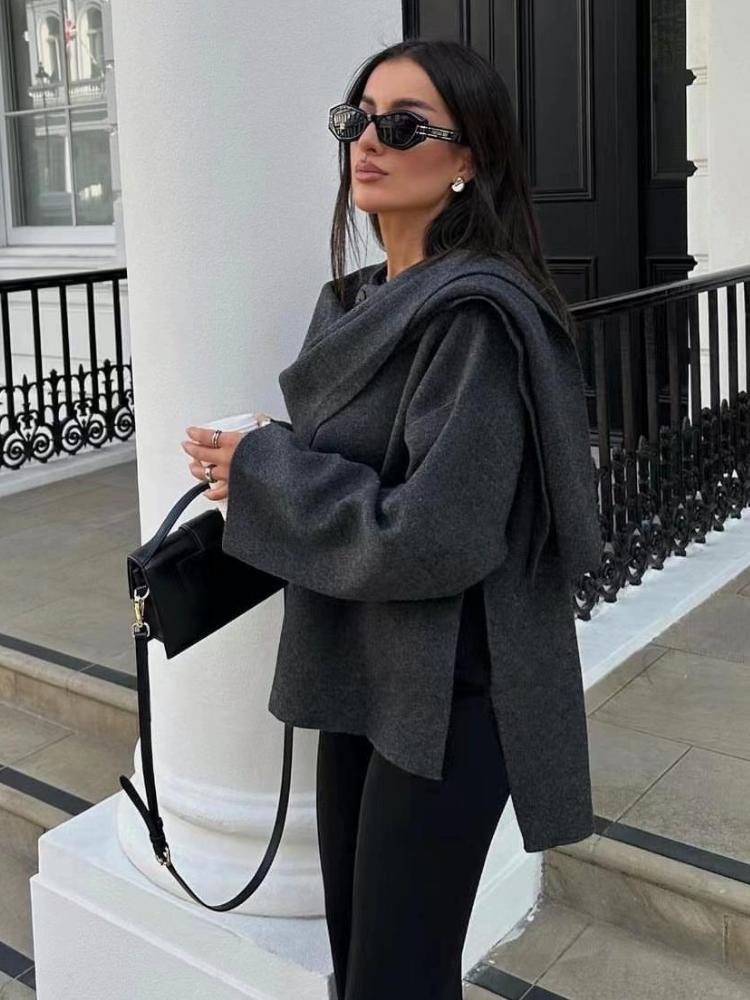 Jade™ - Chaqueta con bufanda