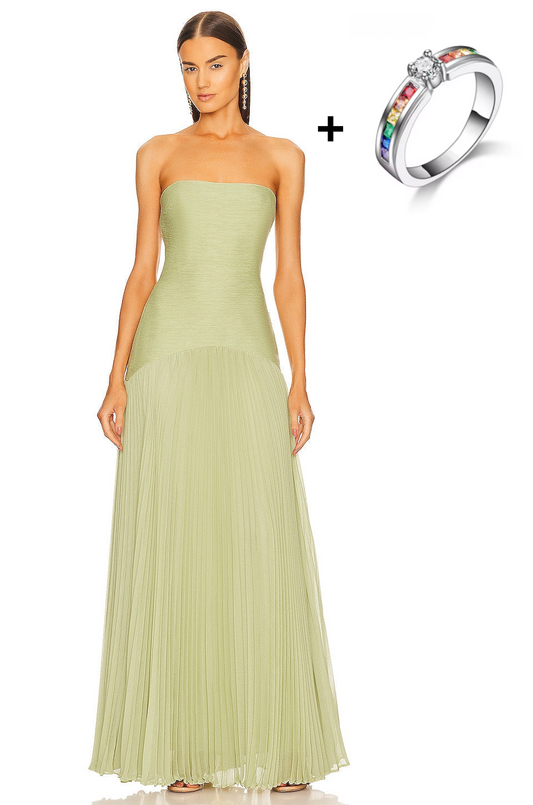 Vestido Aura™ + Anillo Tricolor