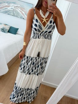 Nadia – Vestido Étnico Elegante