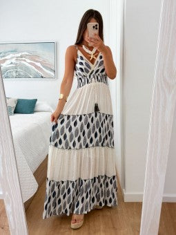 Nadia – Vestido Étnico Elegante