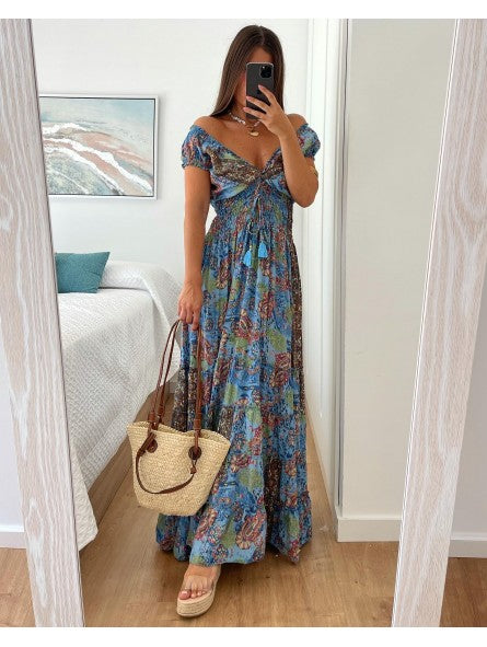 Amalia – Vestido Étnico Elegante